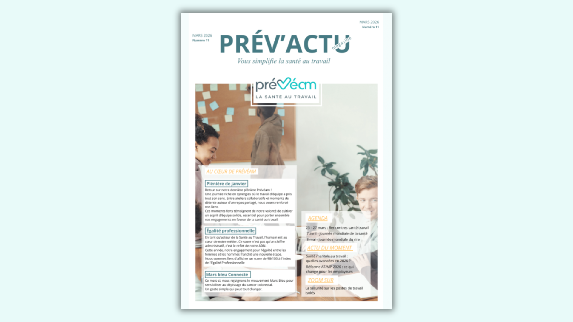 PrévActu N°11 Page de couverture